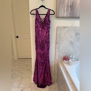 Sequin formal gown